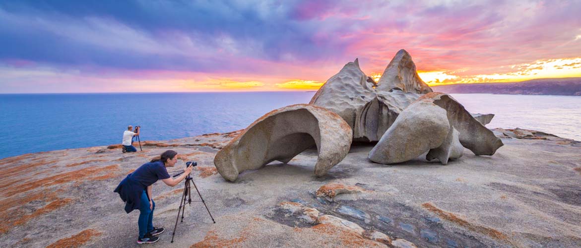 kangaroo island photography tour remarkable rocks sunset
