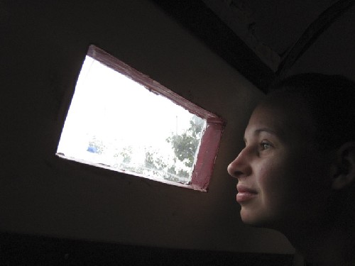 Riding out the hurricane inside Teleport watching bits of the word blow by