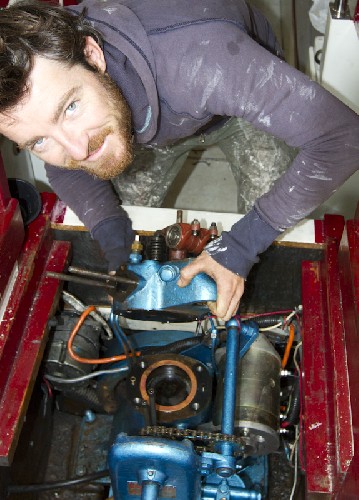 Taking the head off the engine