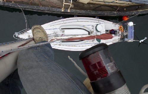 Other repairs up the mast