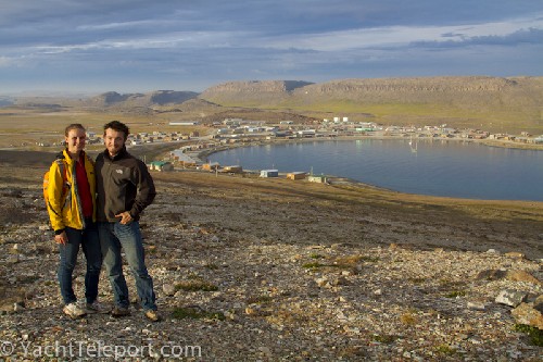 Us at the top of one of the 3 hills beside Holman