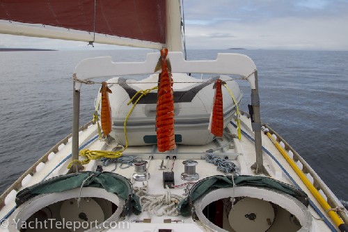 Our char drying on deck - thanks again Dan and Tom!