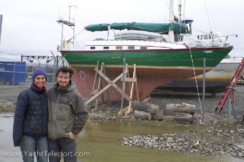 Us in front of Teleport all ready for the winter.