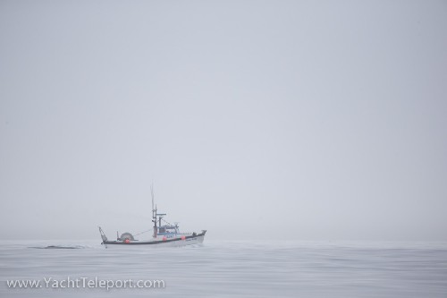 Classic little salmon fishing boat