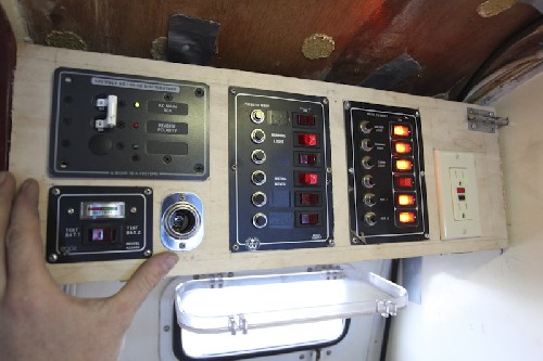 Check out the new electrical panel! Cool hey!