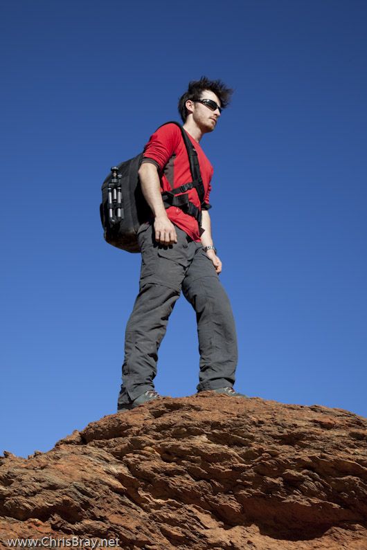 Lowepro camera bag in use!